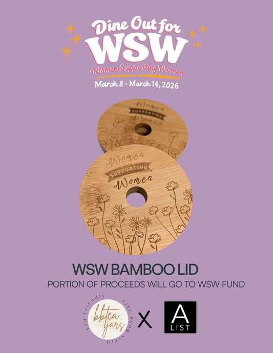 BBTea x AList Women Supporting Women Bamboo Lid