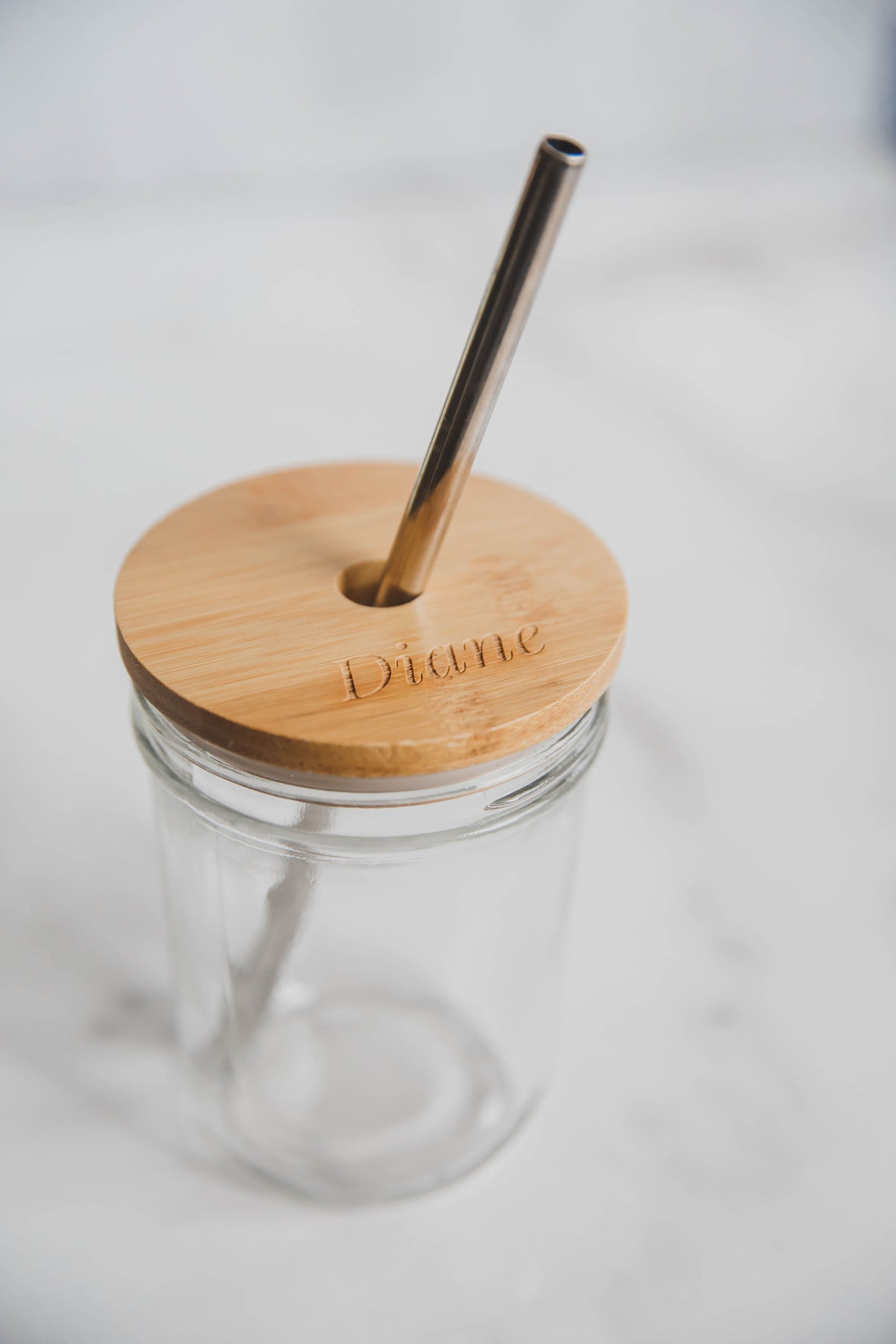 Mini Boba Jar + Glass Straw